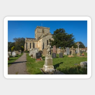 Oswald's church yard Sticker